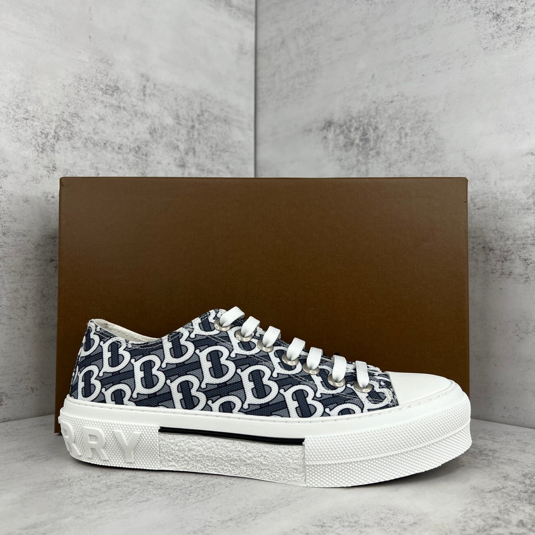 Burberry Gabardine "Black-White Monogram"