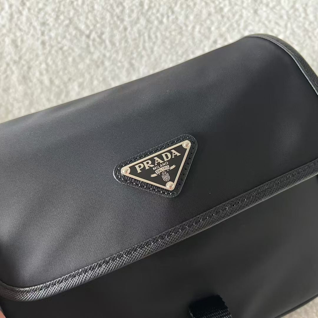 Prada Re-Nylon and Saffiano Leather Shoulder Bag