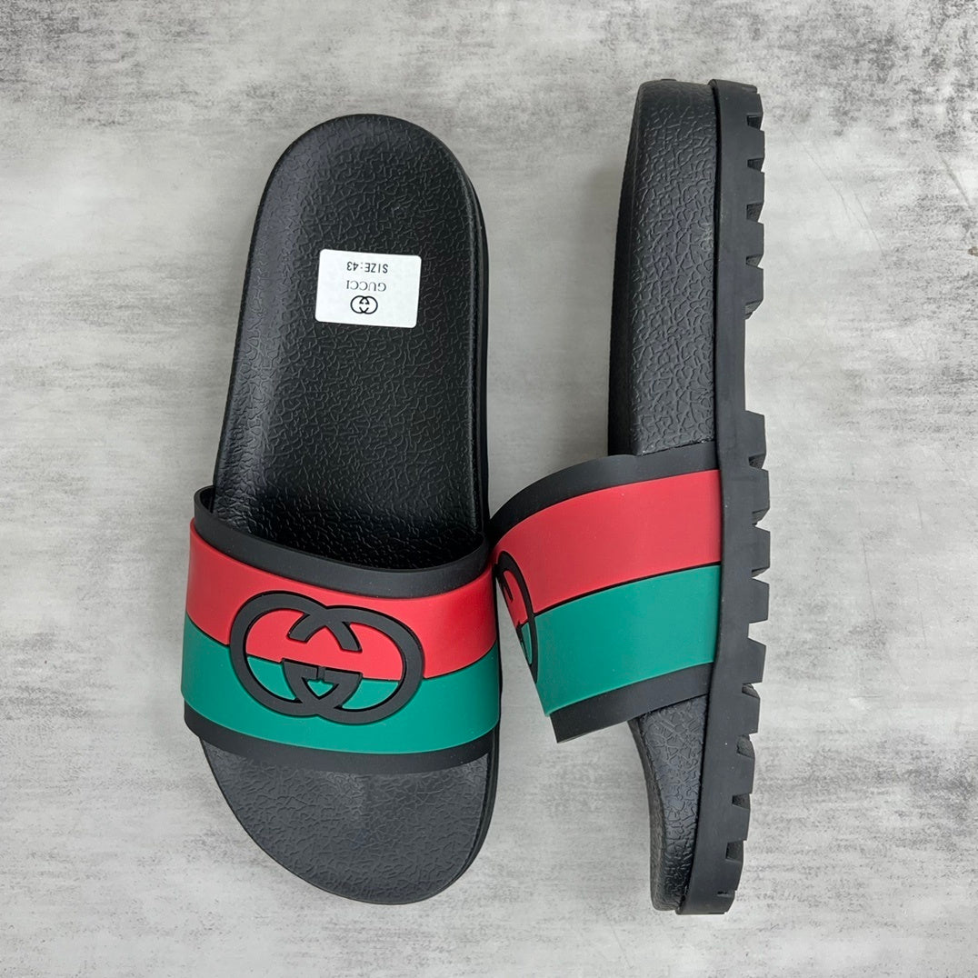 Gucci Slides "Black-Green-Red"