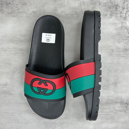 Gucci Slides "Black-Green-Red"