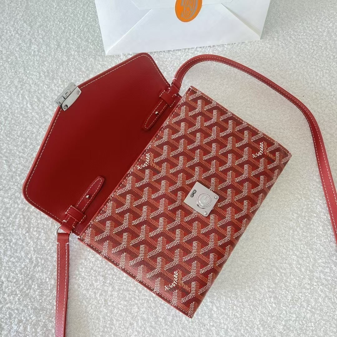 Goyard Goyardine Calfskin Chypre Wallet Pouch