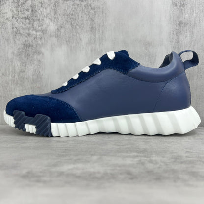 Hermes Bouncing Sneakers "Blue-White-Brown"