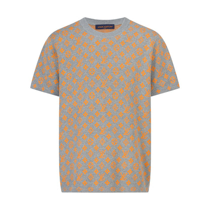 Louis Vuitton Monogram Short-Sleeved Crewneck "Grey-Orange"