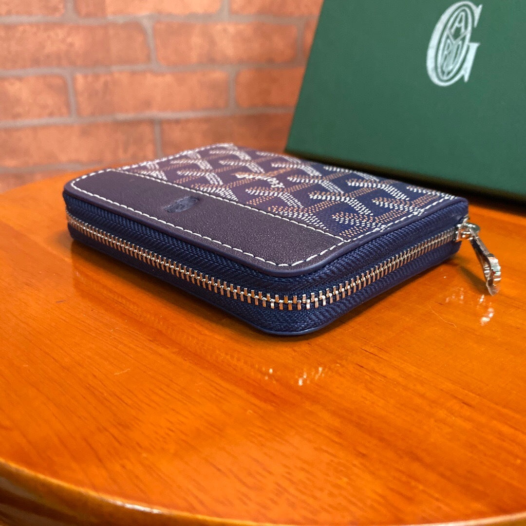 Goyard Matignon PM Wallet "Navy Blue"