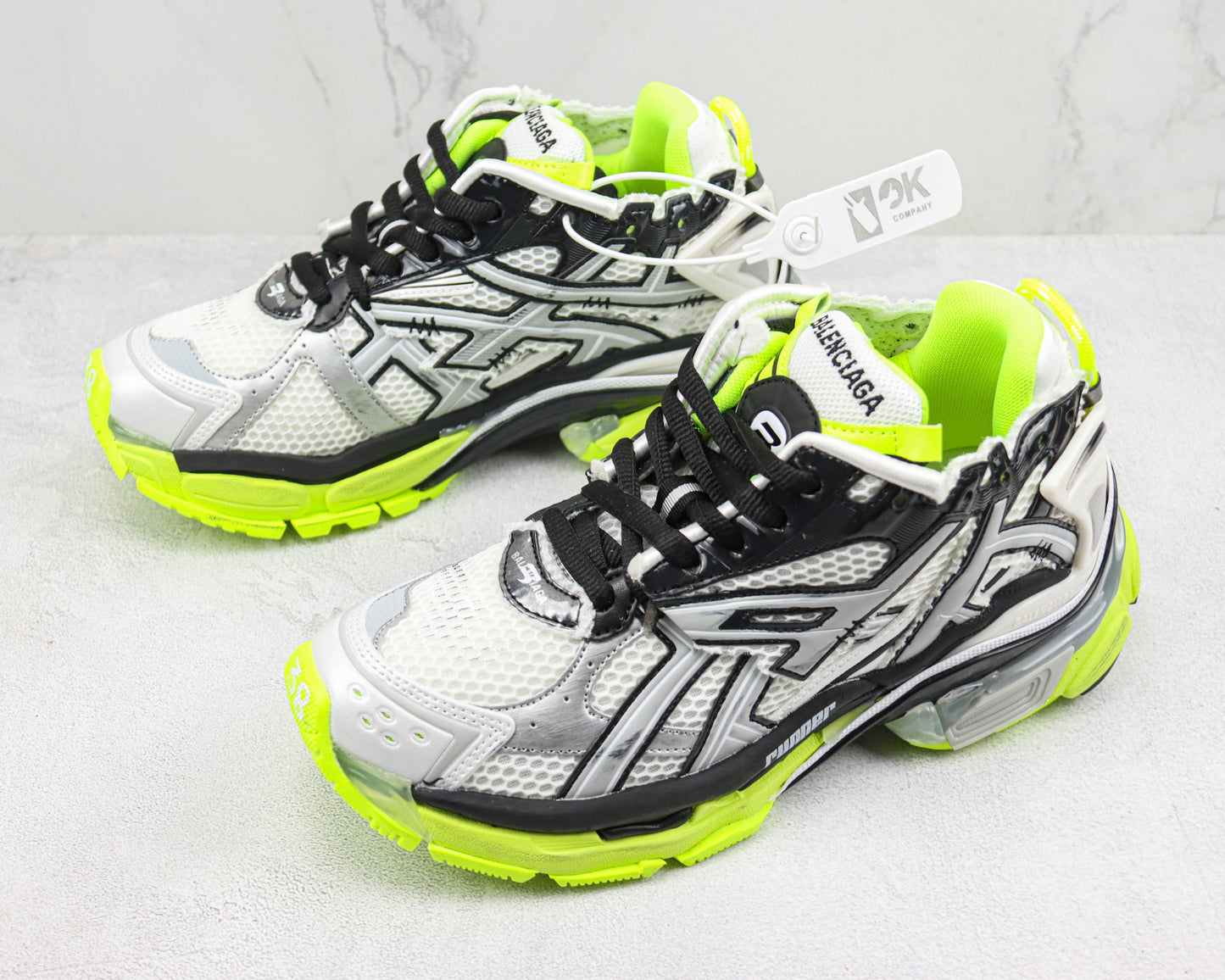 Balenciaga Runner "White-Black-Fluo Yellow"