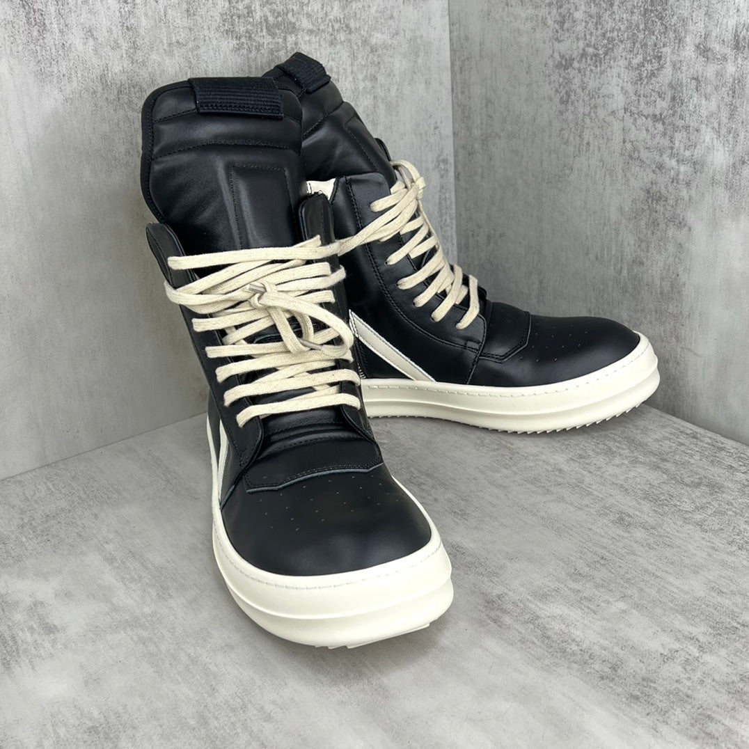 Rick Owens Geobasket Lace-High "Black-White"