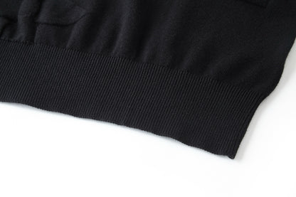 Louis Vuitton Monogram Long-Sleeved Cotton Crewneck "Black"