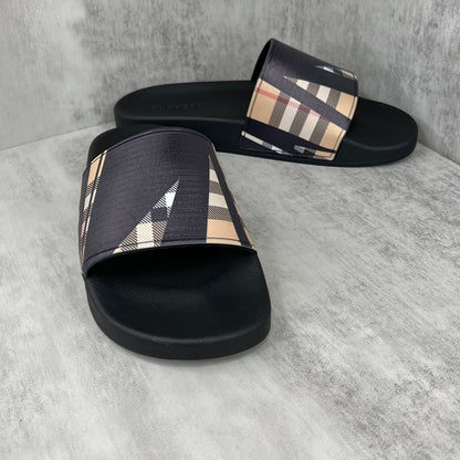 Burberry Slides "Black-Beige"
