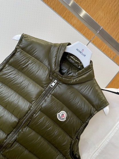 Moncler Gui Down Vest "Army Green"