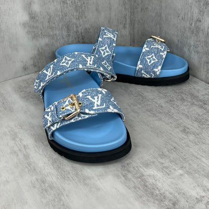 Louis Vuitton Sandals "Blue-Black"