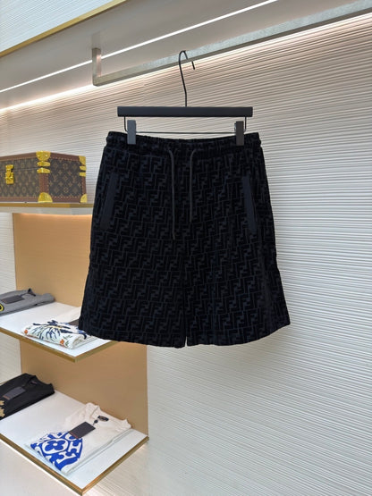 Fendi FF Monogram Bermudas "Black"