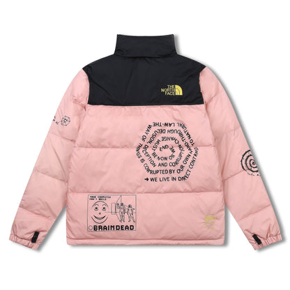 Brain Dead x The North Face Down Jacket "Pink-Black"