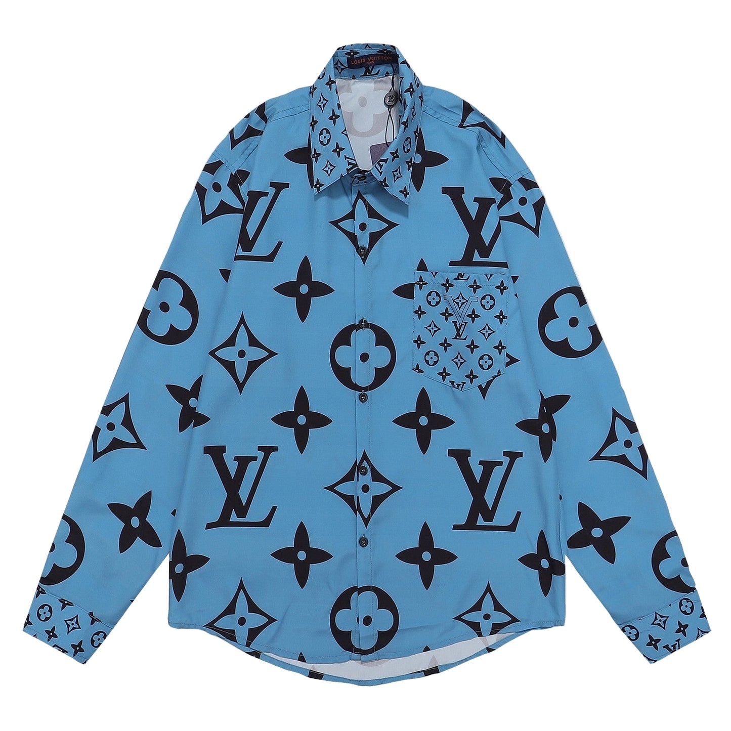 Louis Vuitton Giant Monogram Shirt "Blue-Black"
