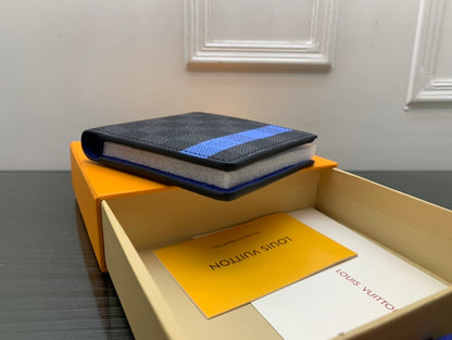 Louis Vuitton Stripe Multiple Wallet "Damier Graphite Blue"