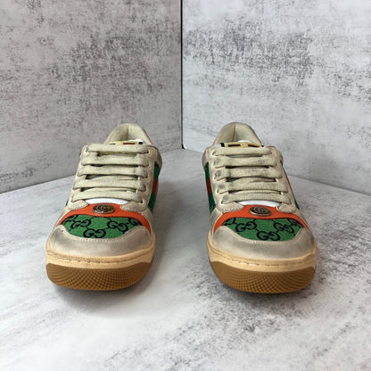 Gucci Screener "Distressed Beige-Green-Orange"