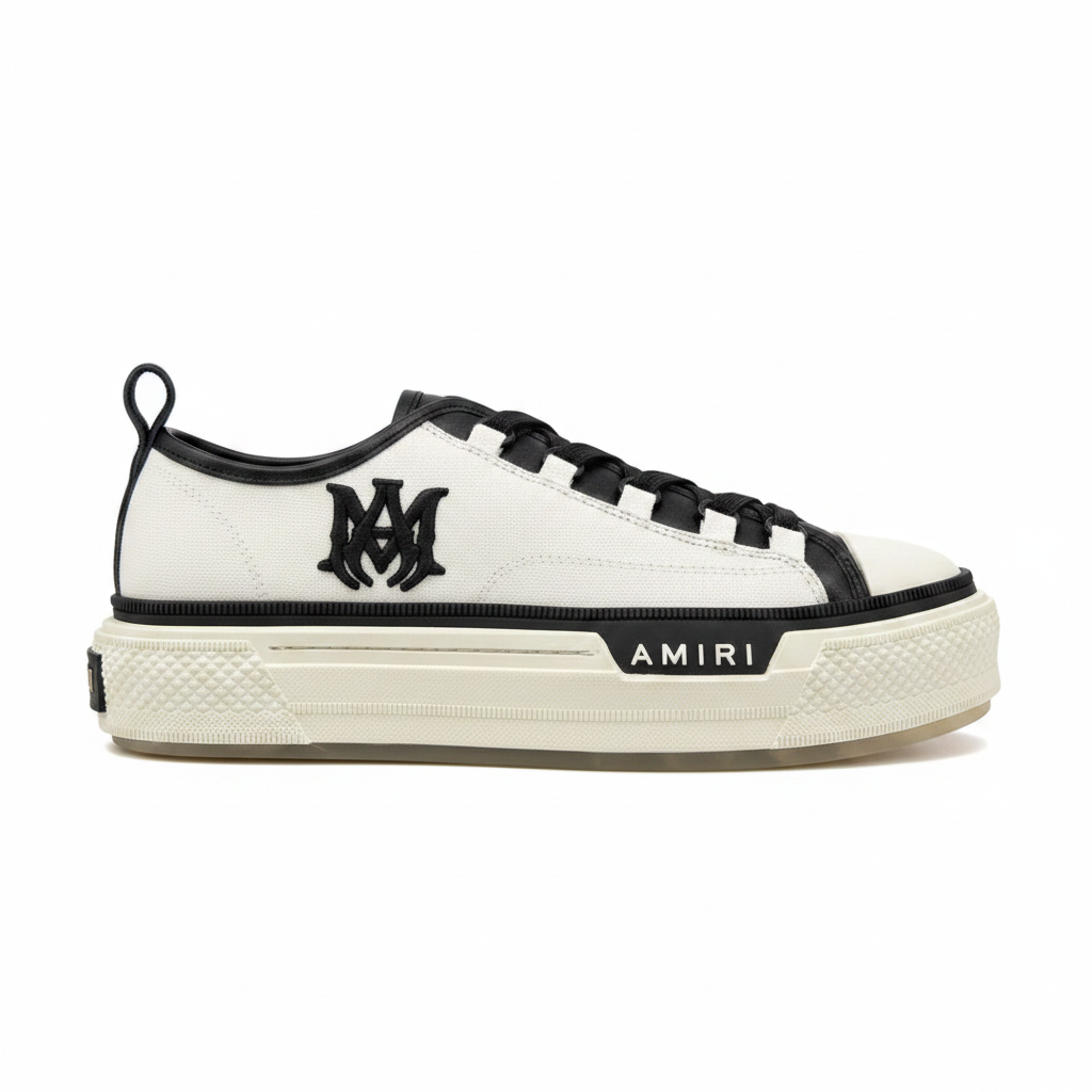 Amiri Court Low "White-Black"