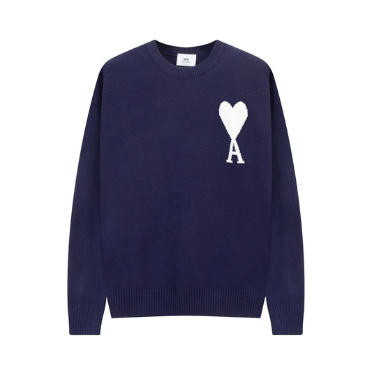 AMI Paris Ami De Coeur Sweater "Navy Blue"