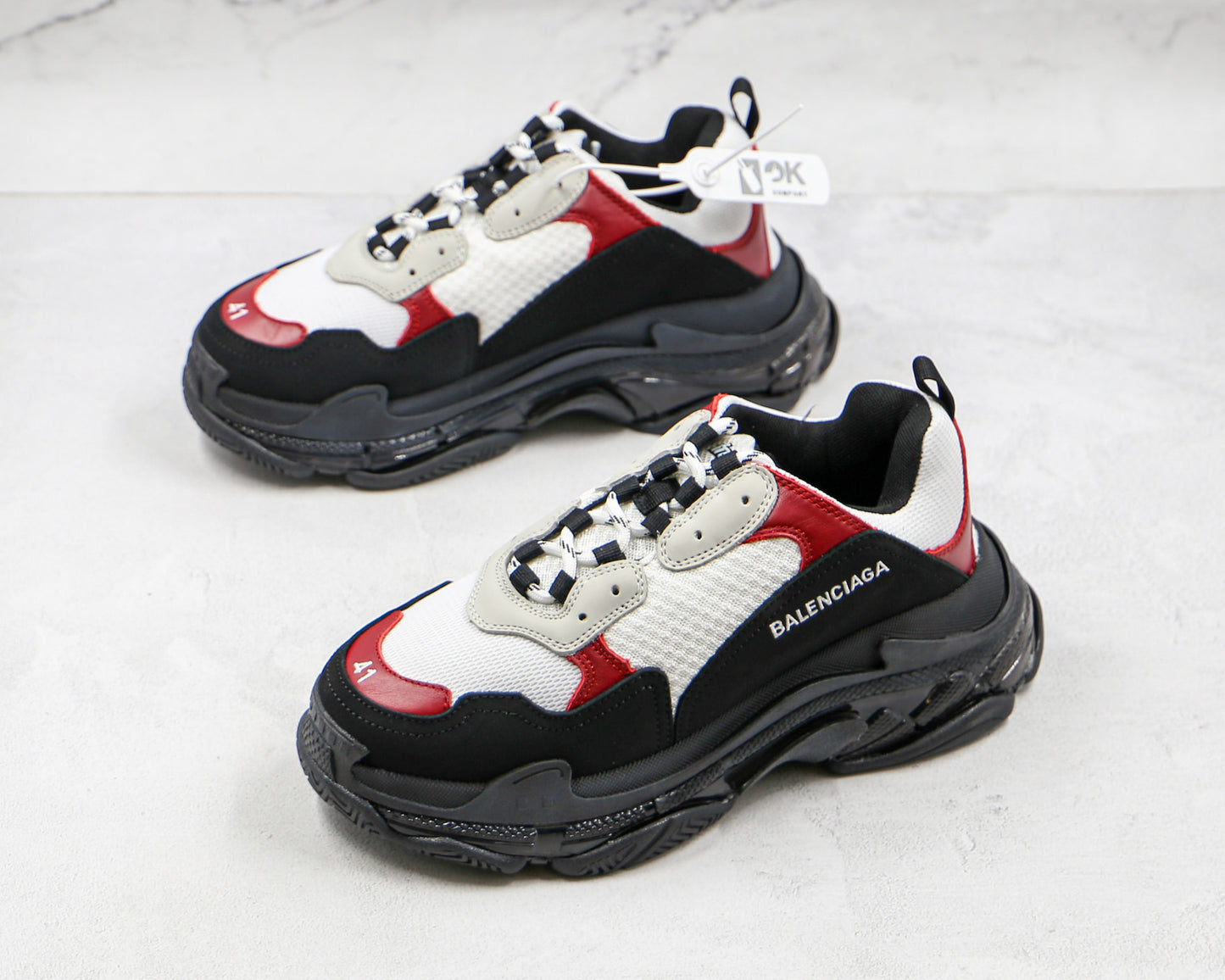 Balenciaga Triple S "White-Red-Black"