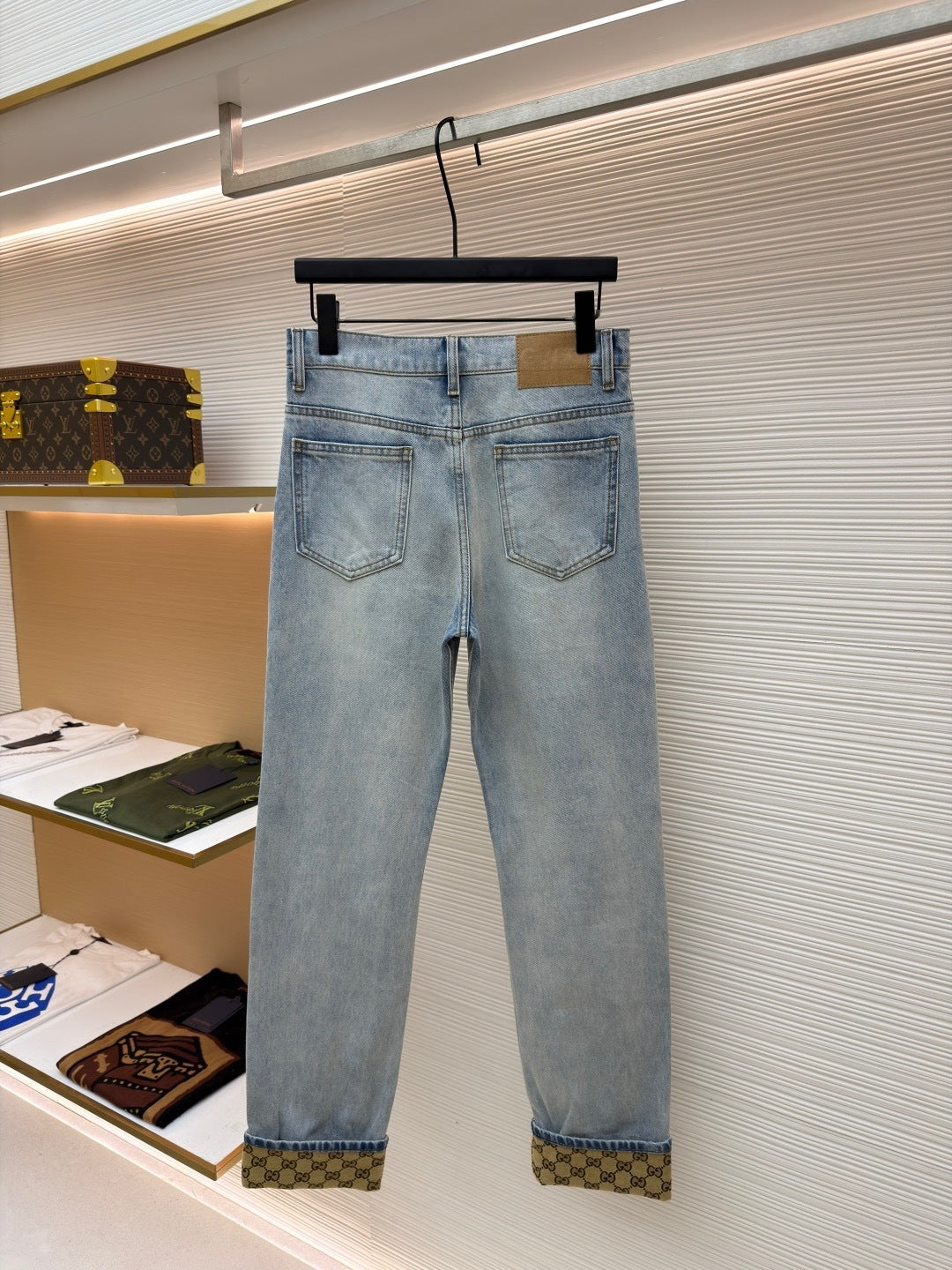 Gucci Washed Denim Pant with GG turn ups