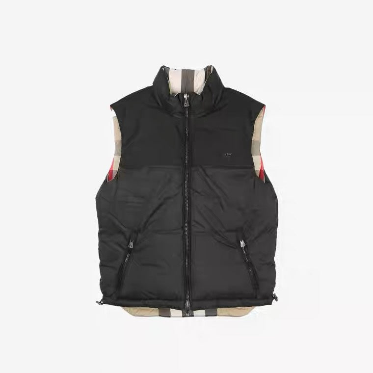 Burberry Reversible Down Vest "Black" and "Beige"