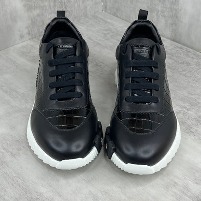 Hermes Bouncing Sneakers "Black Crocodile Pattern"