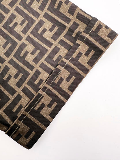 Fendi FF Monogram Short Shirt "Beige"