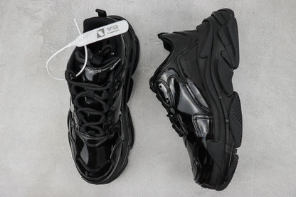 Balenciaga Triple S "Black Leather Gloss"