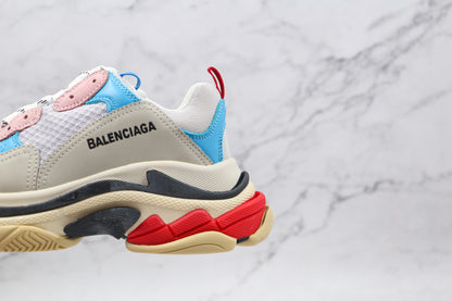 Balenciaga Triple S "White-Blue-Red"