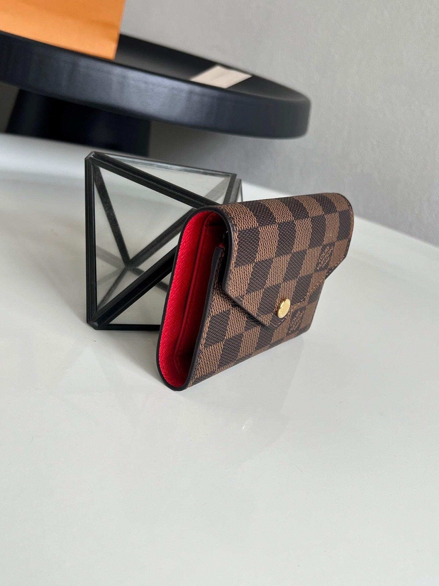 Louis Vuitton Victorine Wallet "Damier Ebene Canvas"