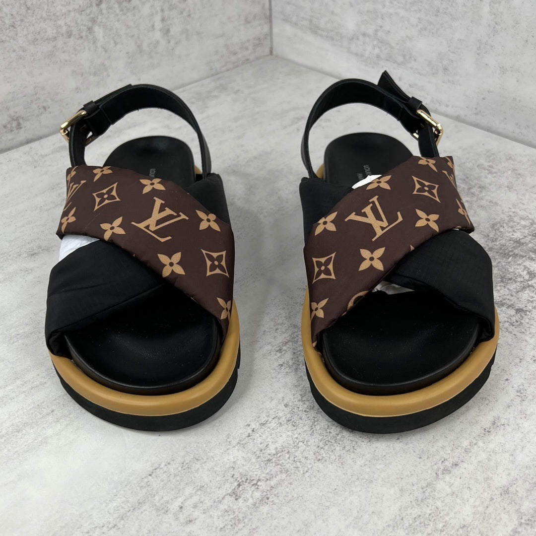 Louis Vuitton Sandals "Black-Brown-Beige"