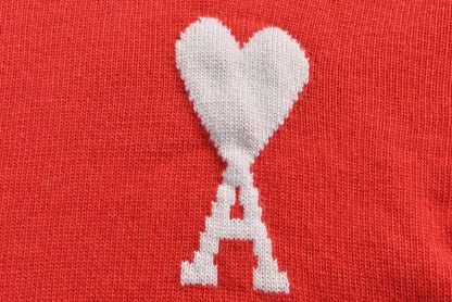 Ami Paris Ami De Coeur Sweater "Red"