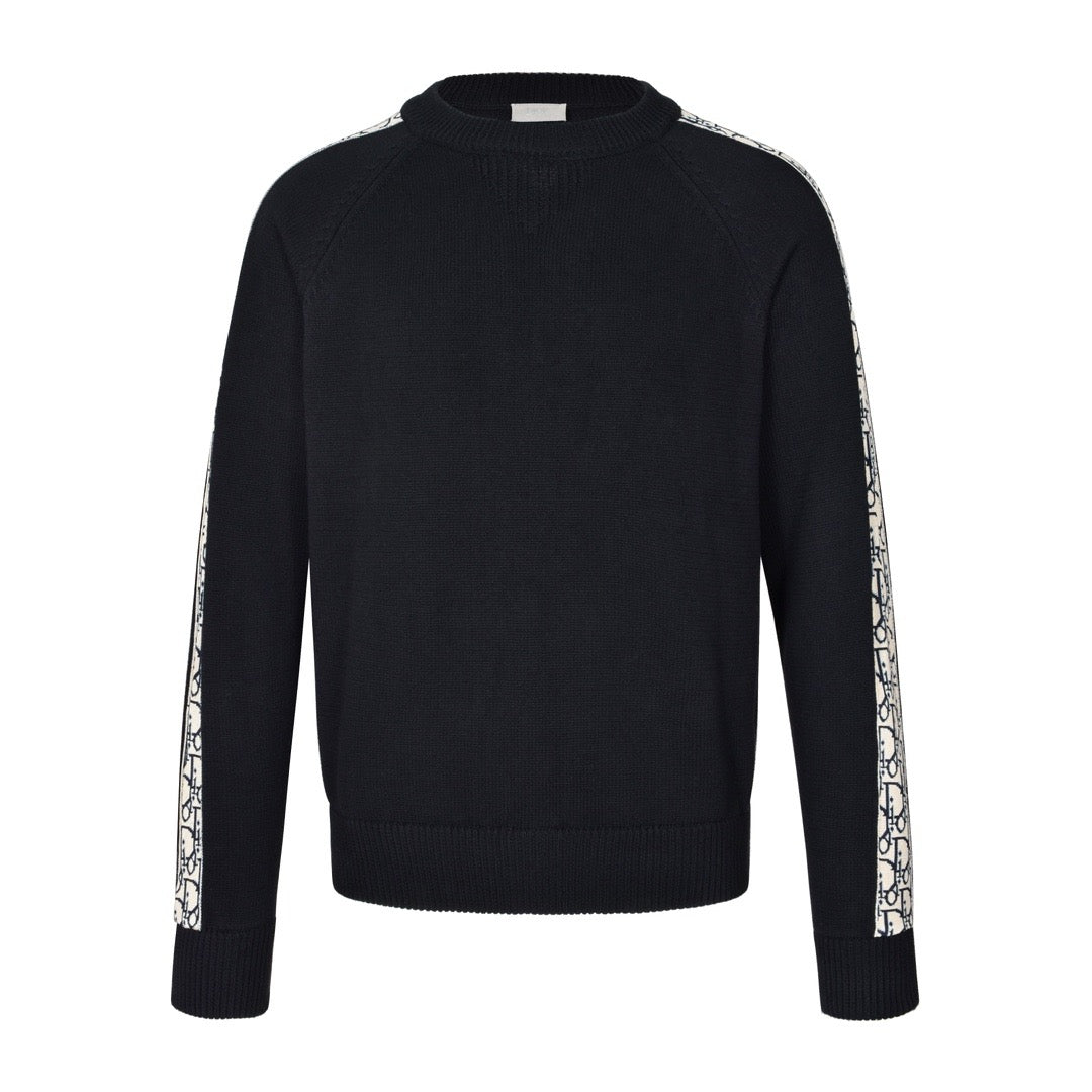 Dior Sweater with Dior Oblique Inserts "Black"