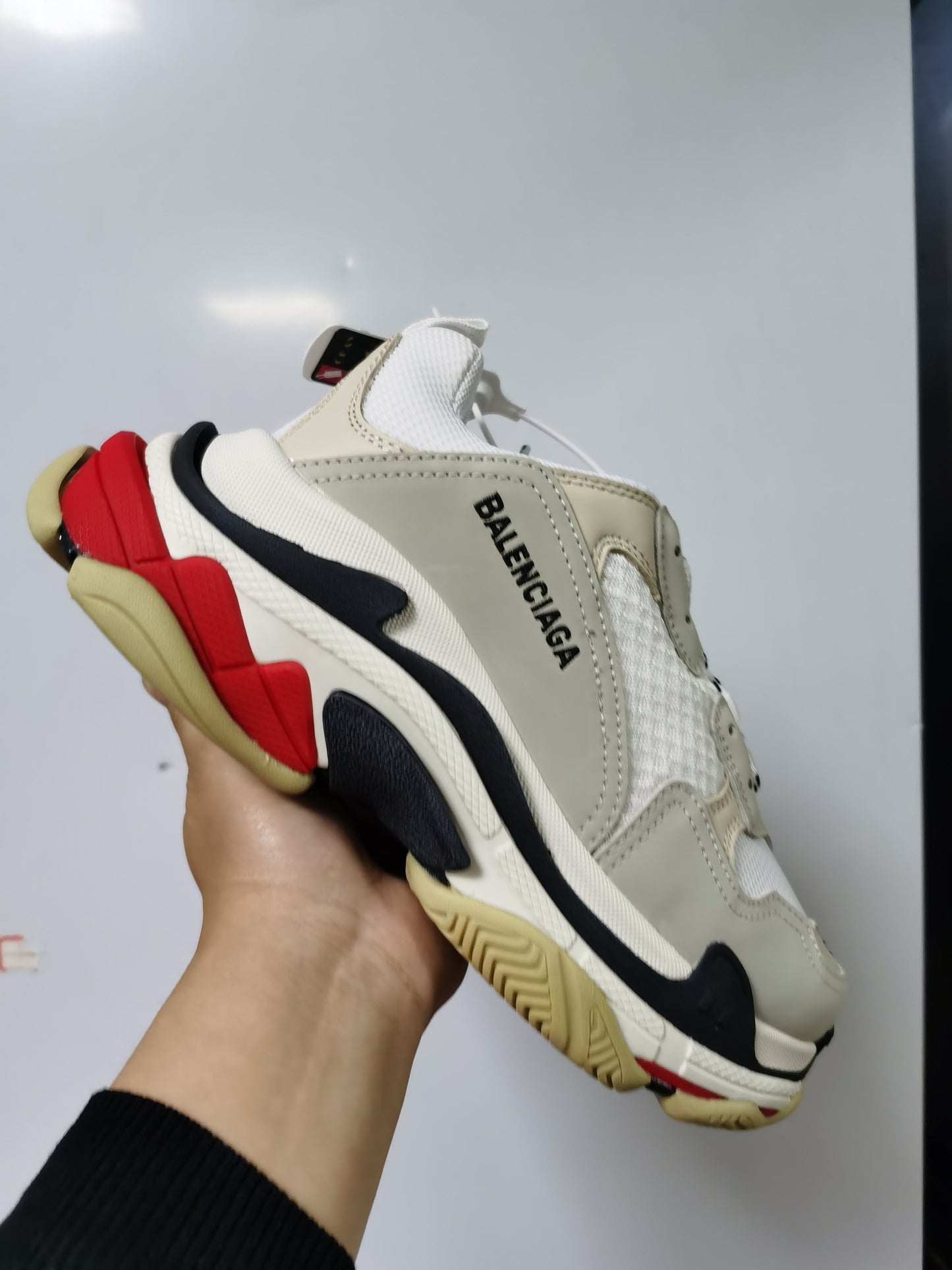 Balenciaga Triple S "White-Black-Red"