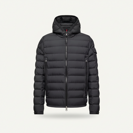 Moncler Galion Hooded Short Down Jacket "Black"