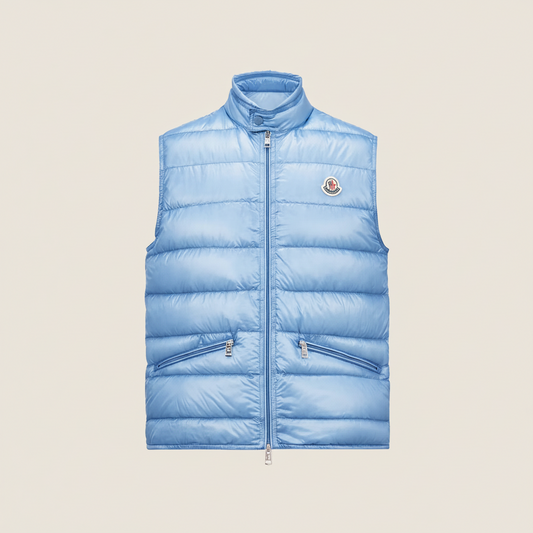 Moncler Gui Down Vest "Baby Blue"