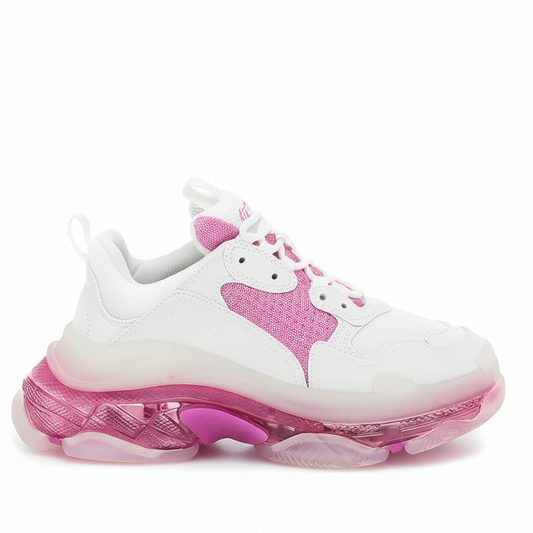 Balenciaga Triple S "White-Clear Sole Pink"