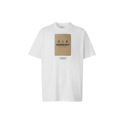 Burberry Logo Patch T-Shirt "White"