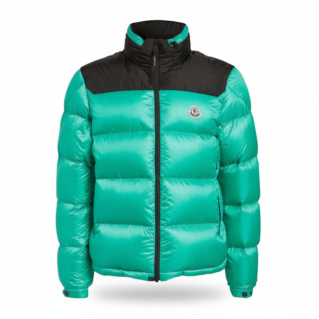 Moncler Peuplier Down Jacket "Green-Black"