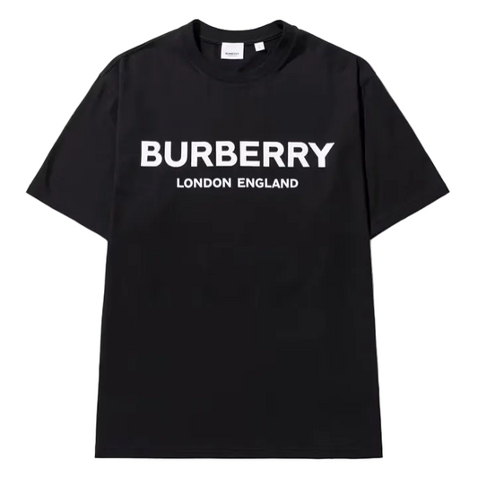 Burberry Logo Print Cotton T-Shirt "Black"