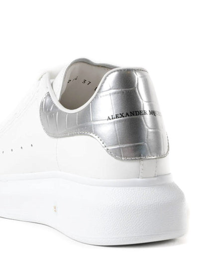 Alexander McQueen Oversized "White-Silver Crocodile"