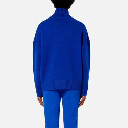 AMI Paris Ami De Coeur Turtleneck Sweater "Blue"