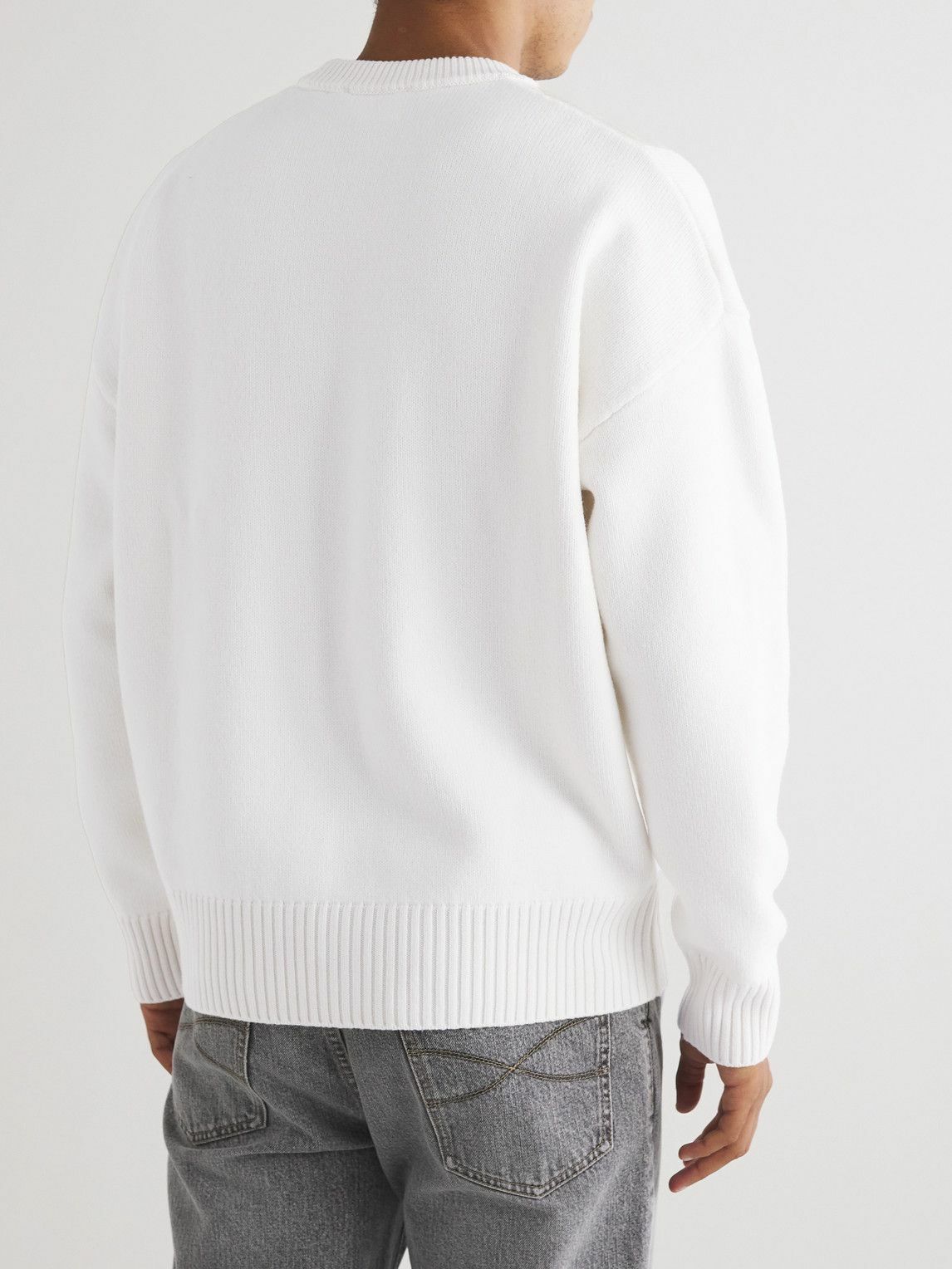 AMI Paris Ami De Coeur Sweater "White"