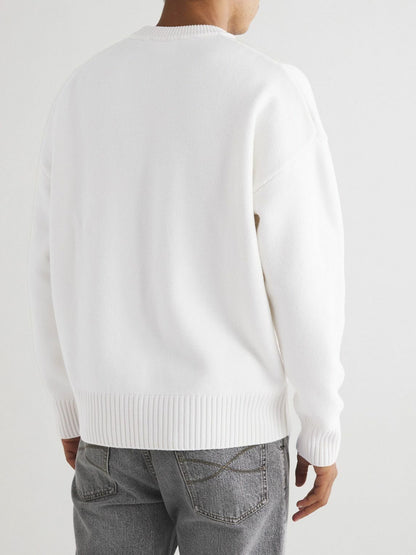 AMI Paris Ami De Coeur Sweater "White"