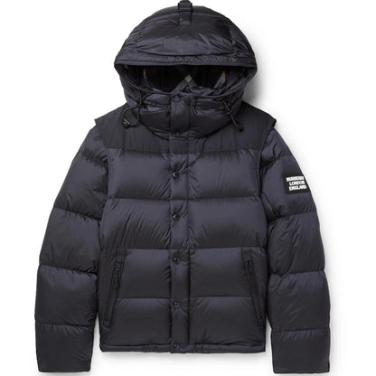 Burberry Lockwell Detachable Sleeve Down Jacket "Black"