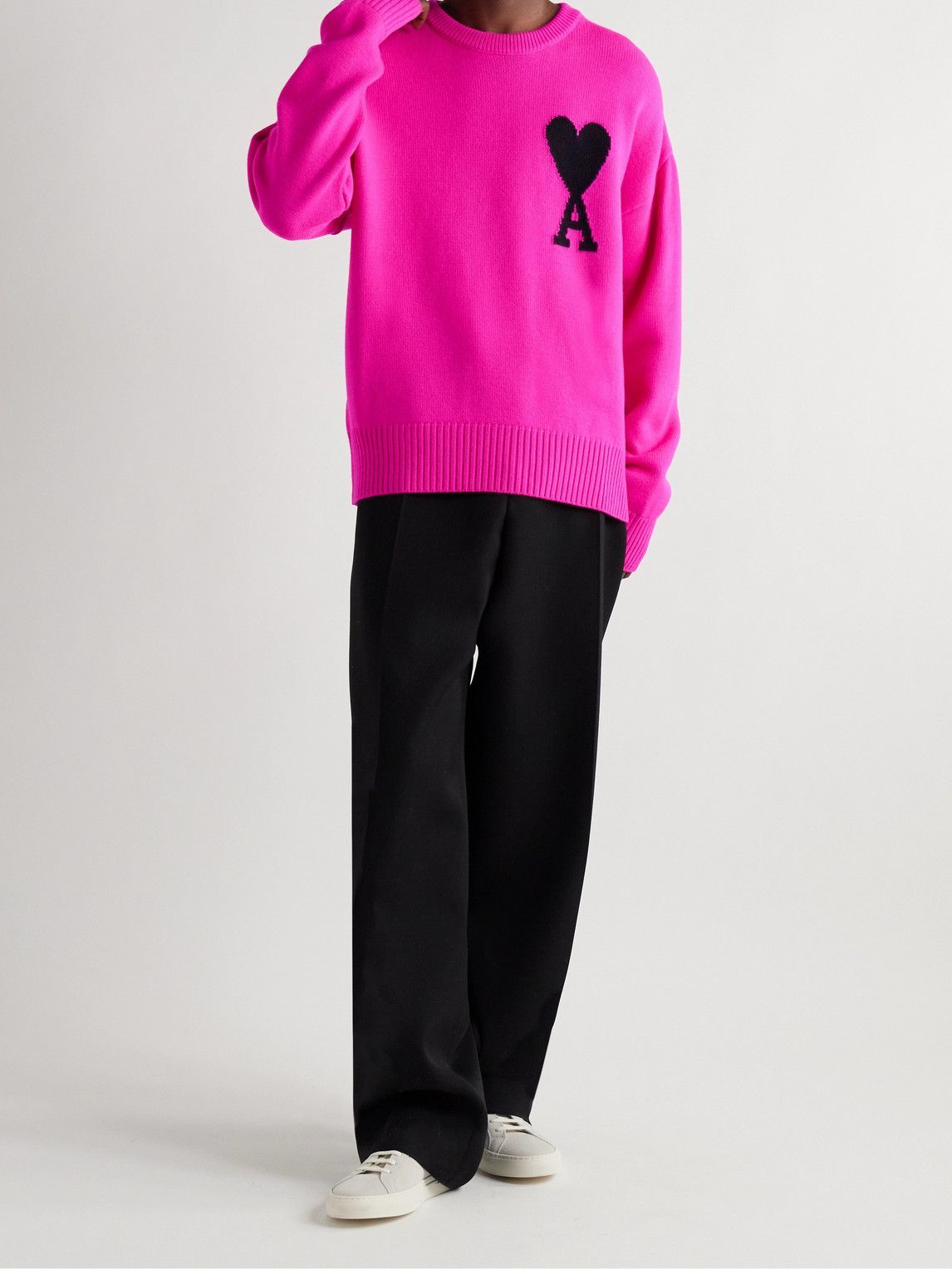AMI Paris Ami De Coeur Sweater "Pink"
