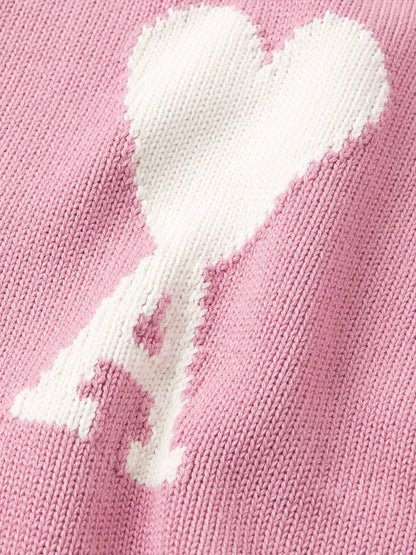 AMI Paris Ami De Coeur Cardigan "Pink"