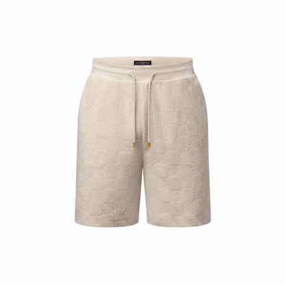 Louis Vuitton Damier French Terry Shorts "Light Beige"