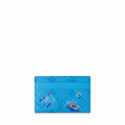 Louis Vuitton Double Card Holder "Blue Lagoon"