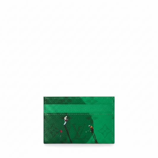 Louis Vuitton Double Card Holder "Vert"