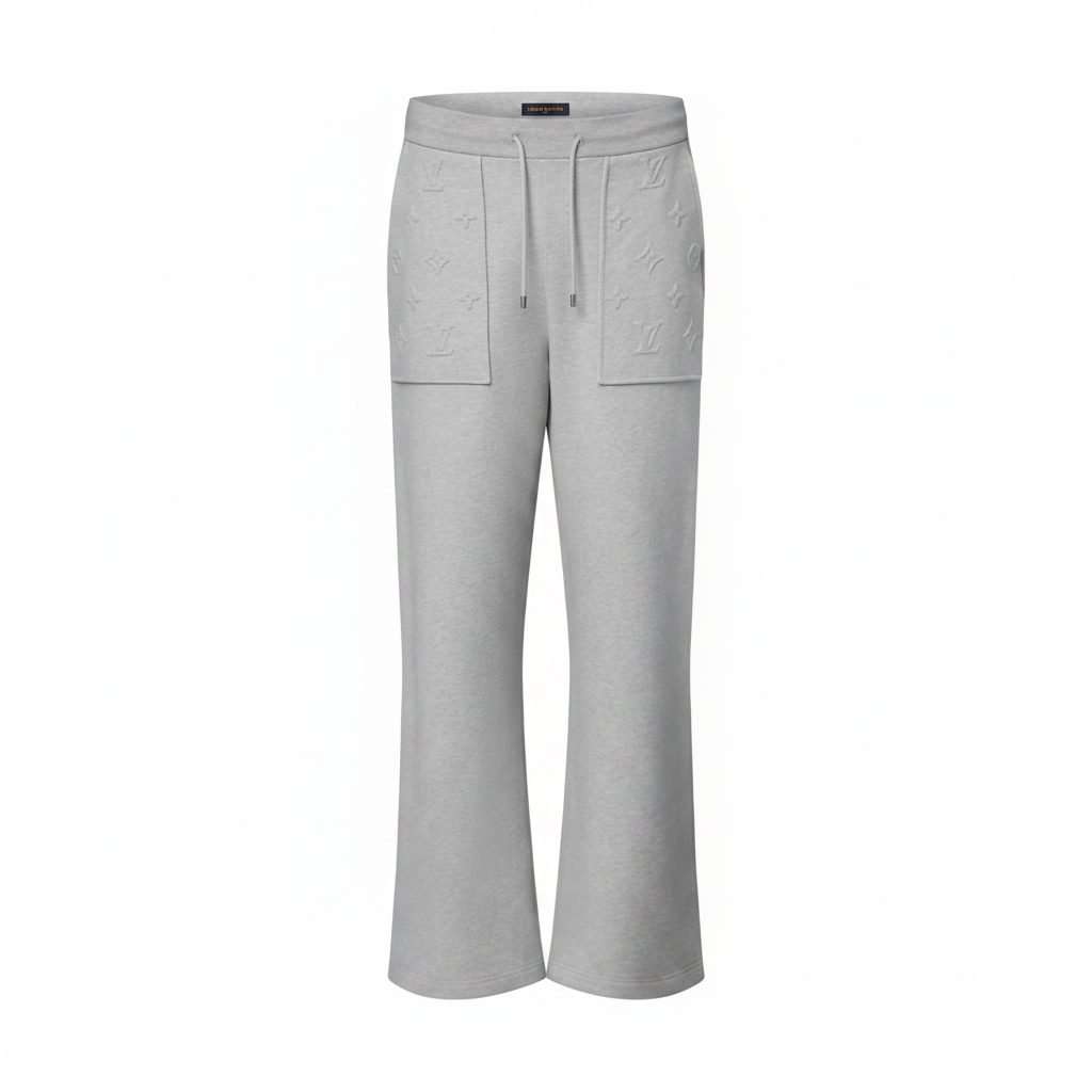 Louis Vuitton Embossed Signature Detail Pants "Grey"